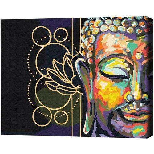 cumpără Tablou pe numere BrushMe BS52648 40x50 cm (în cutie) Simbolismul lui Buddha în Chișinău 