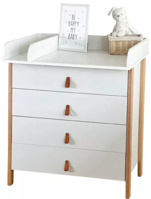 купить Комод-пеленатор Ingvart 90017041-1 Scandi Alb/Alb в Кишинёве 