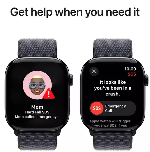 cumpără Ceas inteligent Apple Watch Series 10 GPS 42mm Jet Black Aluminium Case with Ink Sport Loop MWWG3 în Chișinău 