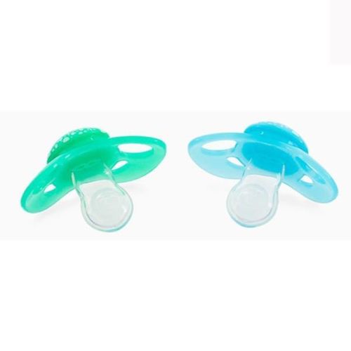 cumpără Suzetă U-Grow 78288 Set 2 suzete din silicon în formă Ortodontică, verde/albastru, 6+ luni în Chișinău 