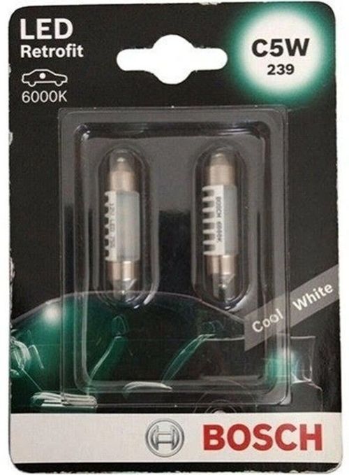 cumpără Lampă auto Bosch C5W LED Retrofit 12V 1W SV8,5-8 Blister (2шт.) (1987301501 în Chișinău 