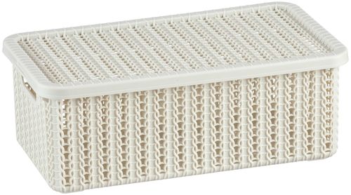 купить Короб для хранения Idea М2369 Корзина ВЯЗАНИЕ 3л. с крышкой в Кишинёве 