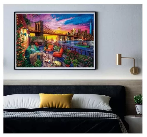 cumpără Puzzle Clementoni Puzzle 3000 Apusul de soare de pe balconul din Manhattan (33552) în Chișinău 