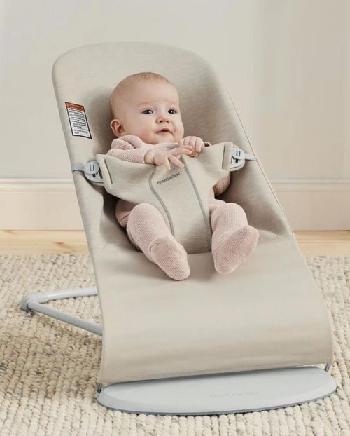 cumpără Leagăn pentru bebeluși BabyBjorn 006187A Bliss 3D jersey, Light Beige în Chișinău 