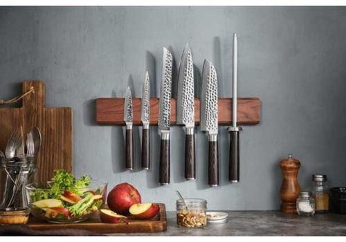 купить Аксессуар для кухни Takumi Suport magnetic pt cutite Magnetic Knife Rack Walnut Wood 40cm в Кишинёве 
