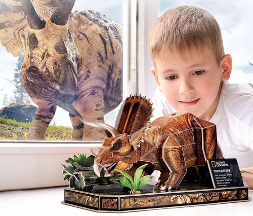 купить Конструктор Cubik Fun DS1052h 3D puzzle Triceratops, 44 elemente в Кишинёве 