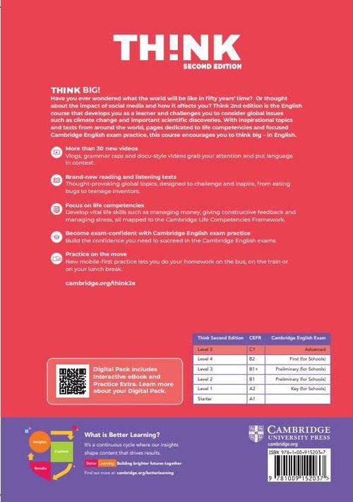 купить Think Level 5 Student's Book with Workbook Digital Pack British English 2nd Edition в Кишинёве 