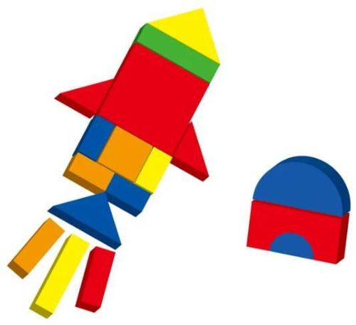 купить Головоломка Viga 59687 Set de blocuri magnetice Forme și Culori в Кишинёве 