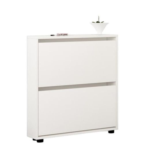 cumpără Raft pentru încălțăminte Mobildor-Lux Leo Slim 100x16x86H cm White în Chișinău 