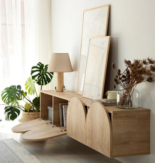 купить Тумба напольная для TV Trendy Mesta, Stejar в Кишинёве 