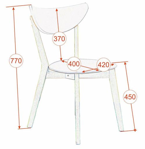 купить Комплект стол и стулья Evelin di Costacurta стол Cooper White/Bella beech + 4 стула Cameroon White/Bella beech в Кишинёве 