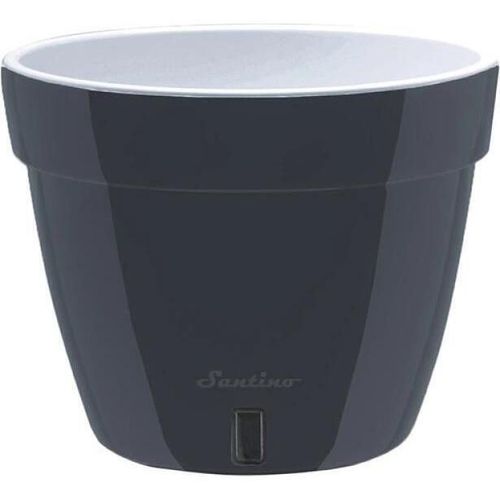 cumpără Ghiveci pentru flori Santino Asti (15.0L, Antracit/Alb) în Chișinău 