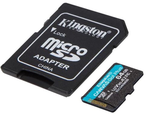 купить Флеш карта памяти SD Kingston SDCG4/64GB, microSD Class10 A2 UHS-I U3 (V30) в Кишинёве 