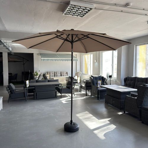 cumpără Umbrelă de gradină Hydro S 0431110, pe picior, Maro în Chișinău 