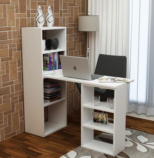 cumpără Masă de birou Trendy Last, Alb, 90x70x40cm în Chișinău 