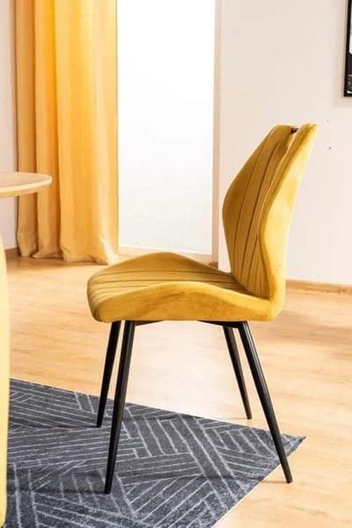 купить Стул Signal Arco velvet curry bluvel 68/ met. czar в Кишинёве 