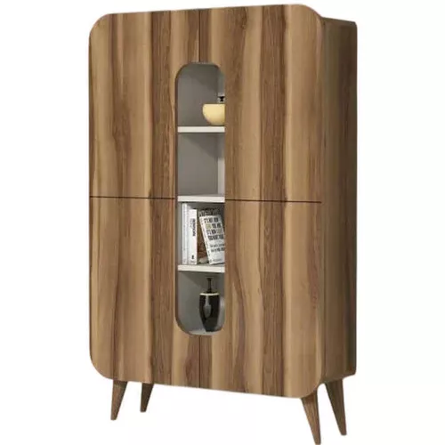 купить Комод Trendy My-Walnut, кремовый 93x144x31 см, многофункциональный (GTR006622) в Кишинёве 