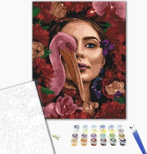 купить Картина по номерам BrushMe BS52712 40x50 сm (în cutie) Privirea junglei в Кишинёве 