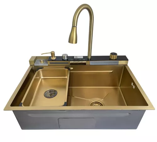 cumpără Chiuvetă bucătărie cu bateria SanDonna HD7550 Auriu în Chișinău 