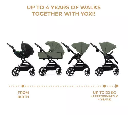 Carucior 2 in 1 KinderKraft Yoxi Green 