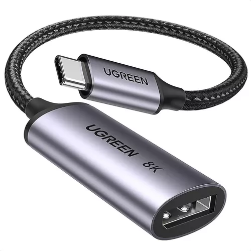 cumpără Adaptor IT Ugreen 15575 Adapter Type-C 3.0 to DisplayPort 1.4 8K@60Hz 0.1M CM654, Gray în Chișinău 