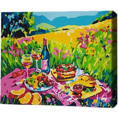 cumpără Tablou pe numere BrushMe MG0009FC 40х50cm (fără cutie) Picnic pe pajiște în Chișinău 