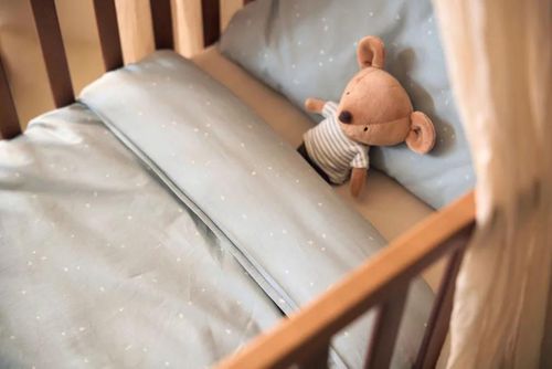 купить Детское постельное белье Jollein 003-005-67102 Set Huse de plapuma si perna Twinkling Sea Green, 100x140cm в Кишинёве 