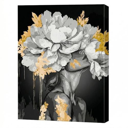 купить Картина по номерам Ideyka KHO8511 40x50cm Eco, Trezirea frumusetii cu vopsele metalic extra в Кишинёве 