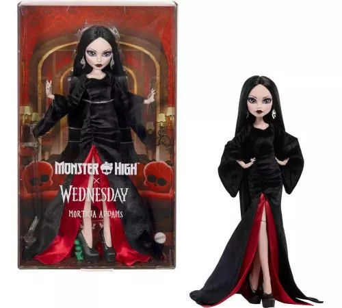 cumpără Păpușă Mattel JLK99 Monster High, Morticia Addams in Black Velvet Dress în Chișinău 