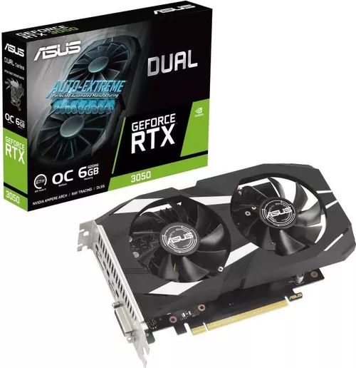 cumpără Placă video ASUS Dual GeForce RTX 3050 OC Edition 6GB GDDR6 în Chișinău 
