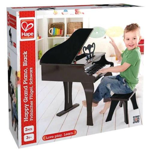 cumpără Jucărie muzicală Hape E0320 Instrument muzical Pian negru cu scaun în Chișinău 