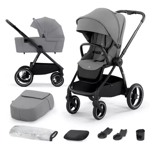 купить Детская коляска KinderKraft 2в1 Nea Platinum Gray в Кишинёве 