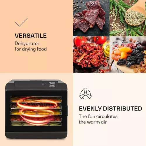 купить Сушка для фруктов Klarstein Arizona Jerky Black в Кишинёве 