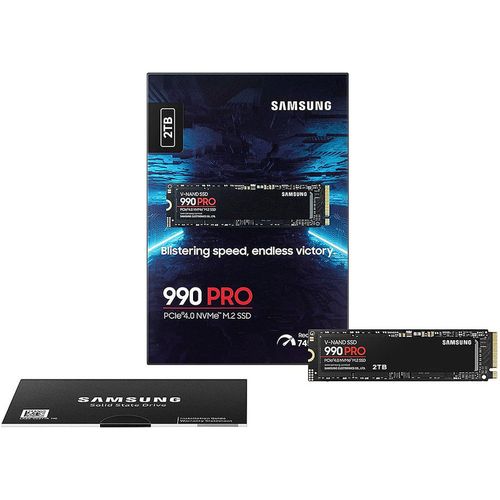 cumpără Solid state drive intern 2TB SSD PCIe 4.0 x4 NVMe 2.0 M.2 Type 2280 Samsung 990 PRO MZ-V9P2T0BW, Read 7450MB/s, Write 6900MB/s (solid state drive intern SSD/внутрений высокоскоростной накопитель SSD) în Chișinău 