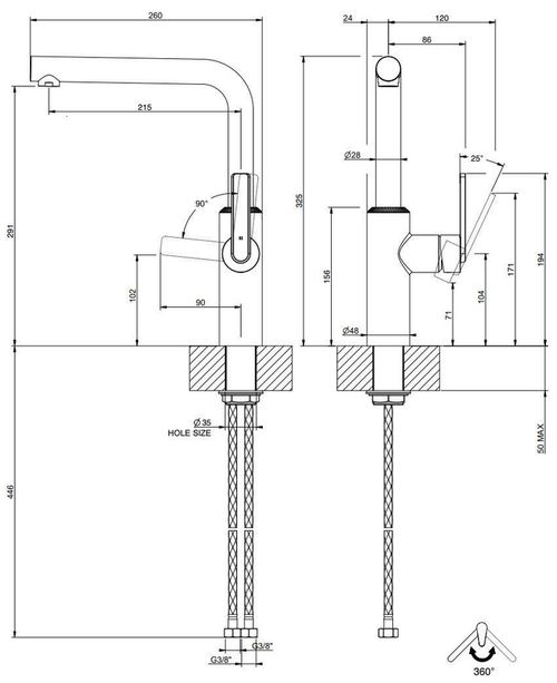 купить Смеситель кухонный Gessi 60948-727 Brass Br PVD в Кишинёве 
