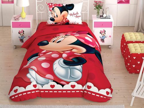купить Детское постельное белье Tac Disney Minnie Lovely Single (60243956) в Кишинёве 