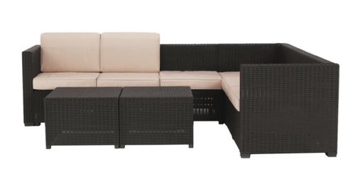 купить Набор садовой мебели Mobhaus Roden (Brown/Beige) в Кишинёве 