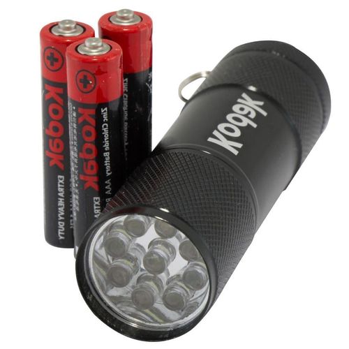 cumpără Lanternă Kodak 9-LED Flashlight+3xAAA EHD Batteries Black în Chișinău 