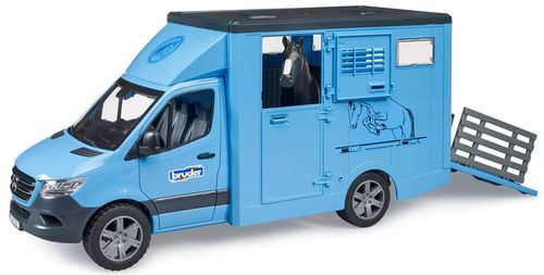 cumpără Mașină Bruder 2674 Sprinter Transportor de animale cu cal, 54306 în Chișinău 