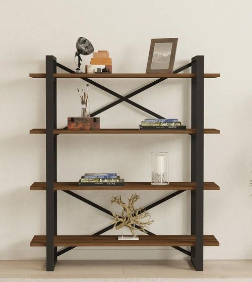 cumpără Raft de birou Trendy Makro, Nuc, raft de carti în Chișinău 