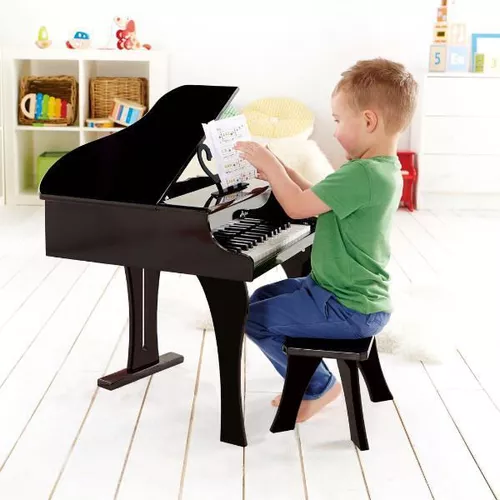 купить Музыкальная игрушка Hape E0320 Instrument muzical Pian negru cu scaun в Кишинёве 