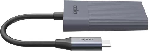 купить Переходник для IT Rapoo 226496 UCH-4013 USB-C Hub, USB-C to USB-A and USB-C, grey в Кишинёве 