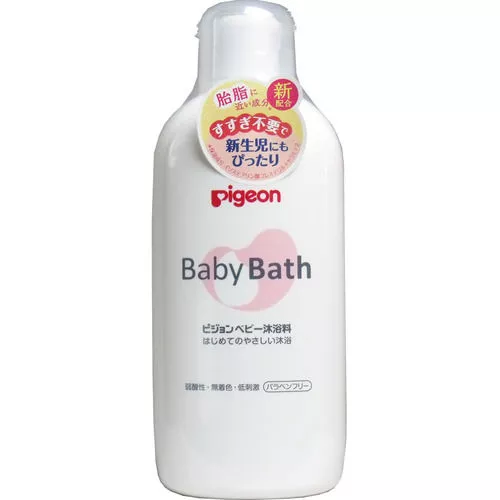 Lapte de baie pentru bebelusi de la naștere Pigeon cu ceramide, 250 ml 