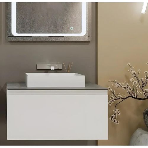 купить Шкаф под умывальник Bayro Wings 800 под столешницу белый мат в Кишинёве 