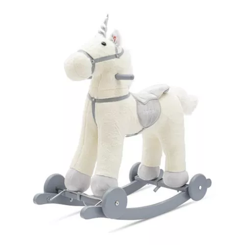 купить Детское кресло-качалка Baby Mix 56427 Unicorn белая в Кишинёве 