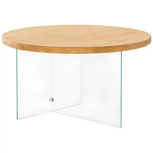 купить Журнальный столик Trendy Serenity, Transparent, Stejar в Кишинёве 