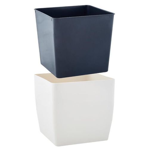 cumpără Ghiveci pentru flori Aleana 115085 Cvadro 27x27x26 cm, white rose în Chișinău 