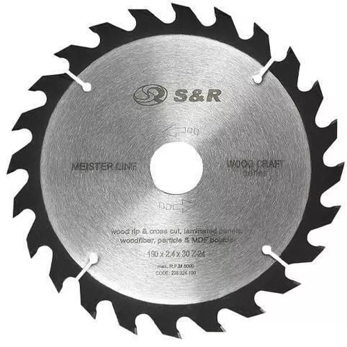 купить Диск отрезной S&R 238040230 Диск для дерева 230x30x2,4 мм 40 MEISTER в Кишинёве 