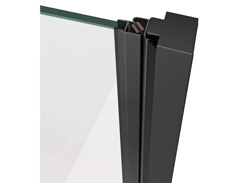 купить Перегородка для душевой кабины Ravak Shower door Cool! 100x195 Black transparent COSD2-100 (X0VVAC300Z1) в Кишинёве 