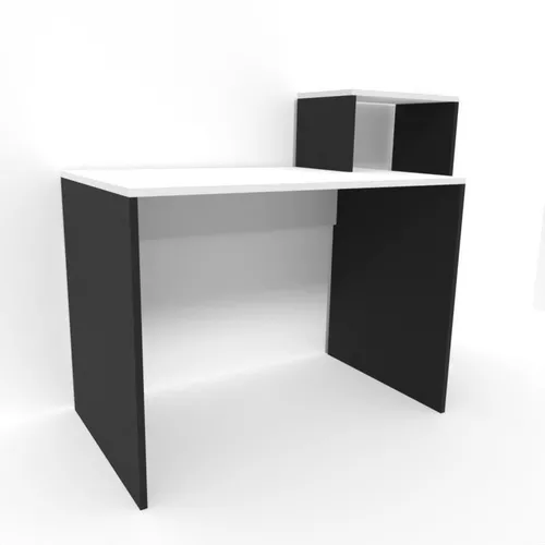 купить Офисный стол Smartex (10955) M2 110cm Alb+Negru в Кишинёве 